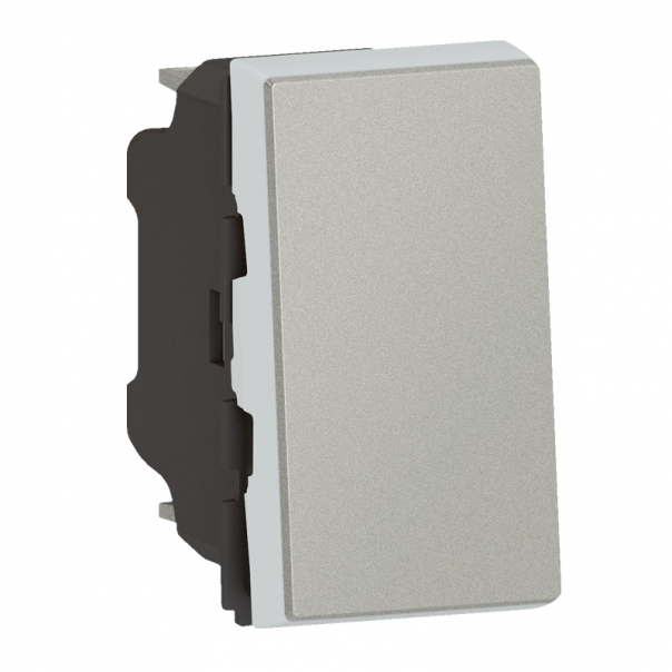 PRZYCISK JEDNOBIEGUNOWY - 1 MODUŁ ALUMINIUM 6X-250V~ MOSAIC - 079230L - LEGRAND