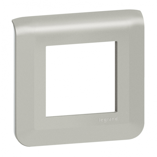 RAMKA 2 MODUŁY POZIOMA ALUMINIUM MOSAIC - 079302L - LEGRAND