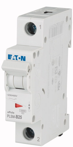 PLSM-B25-MW WYŁĄCZNIK NADPRĄDOWY 10KA, IN=25A, CHAR. B, 1-BIEG. SERIA PLSM - 242182 - EATON