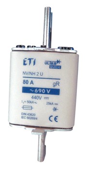WKŁADKA TOPIKOWA NH - ULTRASZYBKA / AR / ZACISKI ŚRUBOWE "S" S1UQU/110/250A/690V - 004333116 - ETI