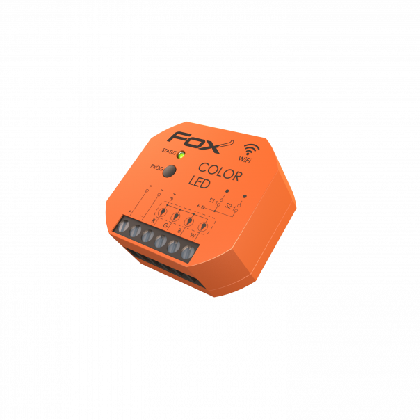 Color LED Sterownik kolorowego (RGBW) oświetlenia LED 12/24V Wi-Fi - WI-RGBW-P - F&F