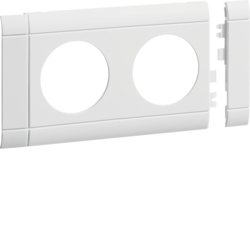 tehalit.WA Maskownica 2-krotna ABS bezhalogenowy biały - GB080209016 - HAGER