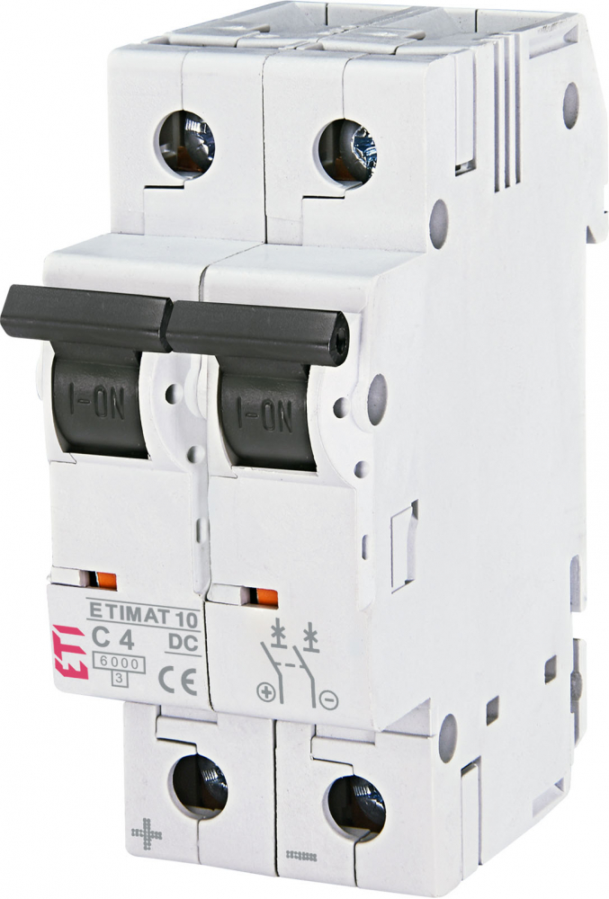WYŁĄCZNIK NADPRĄDOWY DC ETIMAT 10-DC 2P C2 6KA - 002138708 - ETI