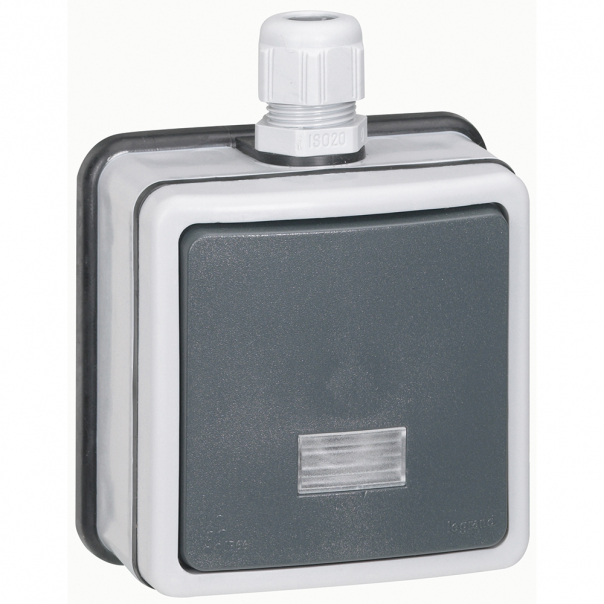 ŁĄCZNIK KRZYŻOWY N/T 10A IP66 SZARY PLEXO. - 090464 - LEGRAND