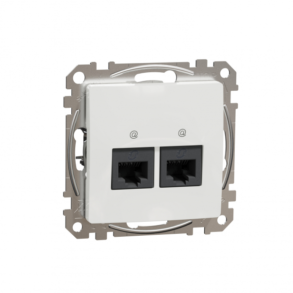 GNIAZDO KOMPUTEROWE PODWÓJNE 2XRJ45 KAT.5E UTP BIAŁY SEDNA DESIGN - SDD111452 - SCHNEIDER ELECTRIC
