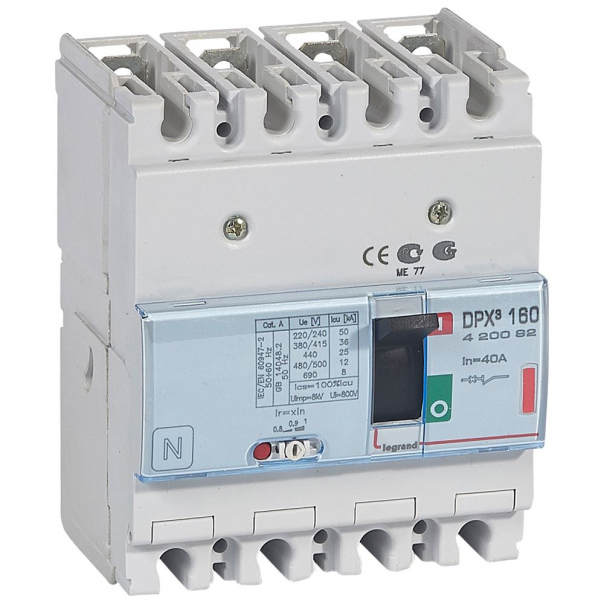 WYŁĄCZNIK 40A 4-POLOWY 36KA DPX3 160 - 420092 - LEGRAND