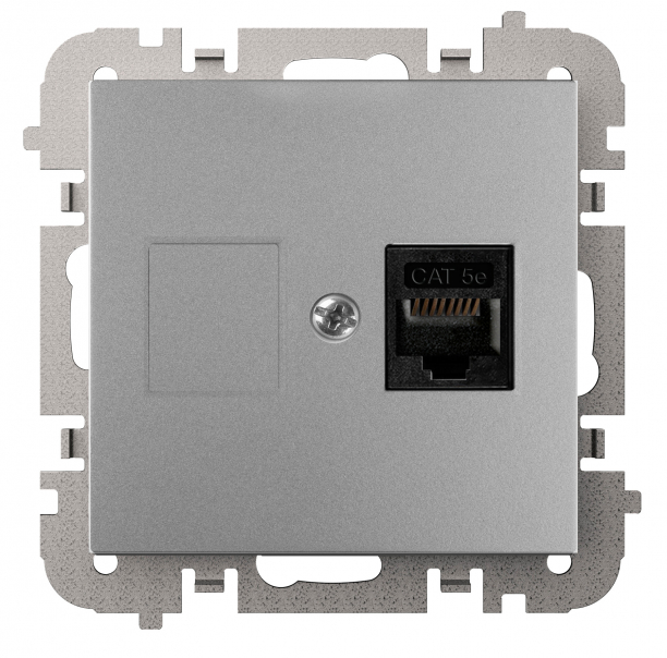 VESTRA Gniazdo podtynkowe 1xHDMI bez ramki, kolor srebrny. - 3891-16 - ELEKTRO-PLAST NASIELSK