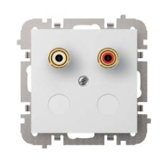 VESTRA Gniazdo podtynkowe 1xGŁOŚNIKOWE bez ramki, kolor czarny. - 3857-19 - ELEKTRO-PLAST NASIELSK