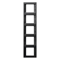 RAMKA PIĘCIOKROTNA PIONOWA ANTRACYT MAT LAKIEROWANY K.1 - 13537006 - HAGER