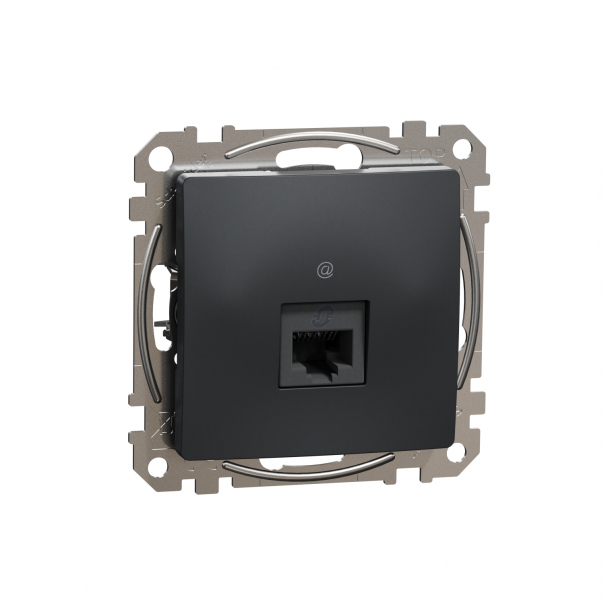 GNIAZDO KOMPUTEROWE POJEDYNCZE RJ45 KAT.5E UTP CZARNY ANTRACYT SEDNA DESIGN - SDD114451 - SCHNEIDER ELECTRIC