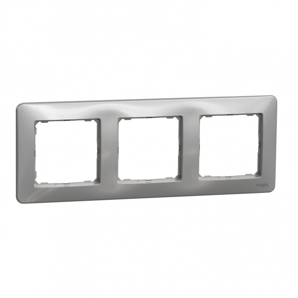 Ramka 3-krotna, srebrne aluminium Sedna Design - SDD313803 - SCHNEIDER ELECTRIC