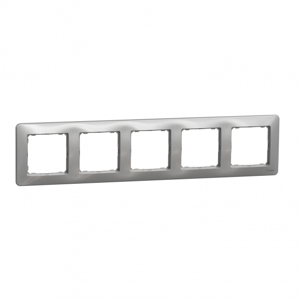 Ramka 5-krotna, srebrne aluminium Sedna Design - SDD313805 - SCHNEIDER ELECTRIC
