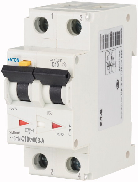 Wyłącznik kombinowany 10kA serii FRBmM FRBMM-C10/2/003-A - 170786 - EATON