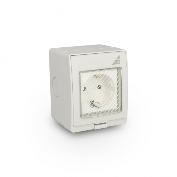 GNIAZDO POJEDYNCZE NATYNKOWE SCHUKO GPNS IP55 AQUA55 - 55.39 - ELEKTROPLAST OPATÓWEK