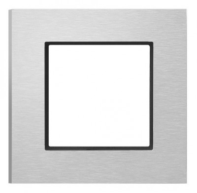 Ramka pojedyncza SZCZOTKOWANE ALUMINIUM ARIA - R-1UAC/62/25 - OSPEL