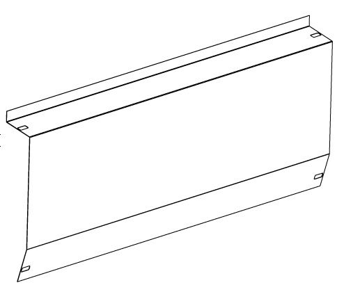 Wiatrownica do systemu PB-076 L2190 - XPF_PB076.5.006 - CORAB