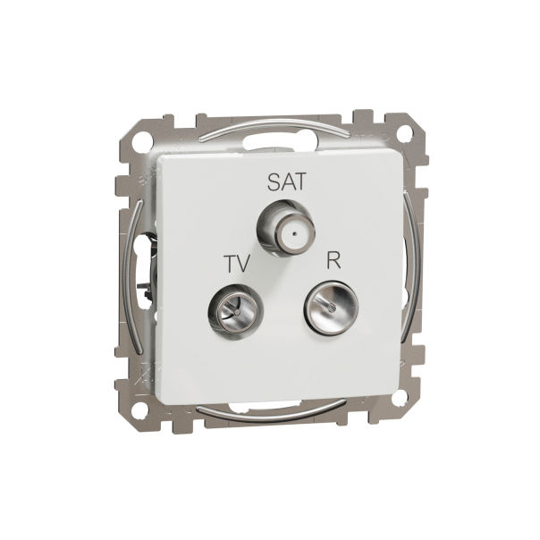 Sedna Design, Gniazdo  R/TV/SAT przelotowe (7dB), białe - SDD111484 - SCHNEIDER ELECTRIC