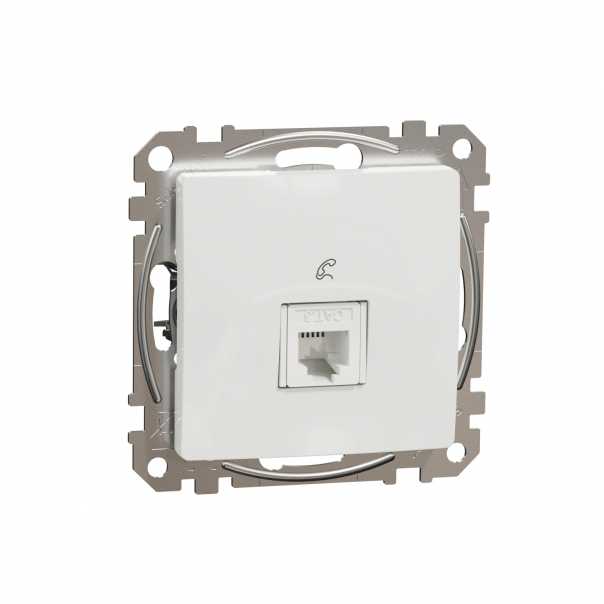Sedna Design, Gniazdo telefoniczne RJ11, białe - SDD111491 - SCHNEIDER ELECTRIC