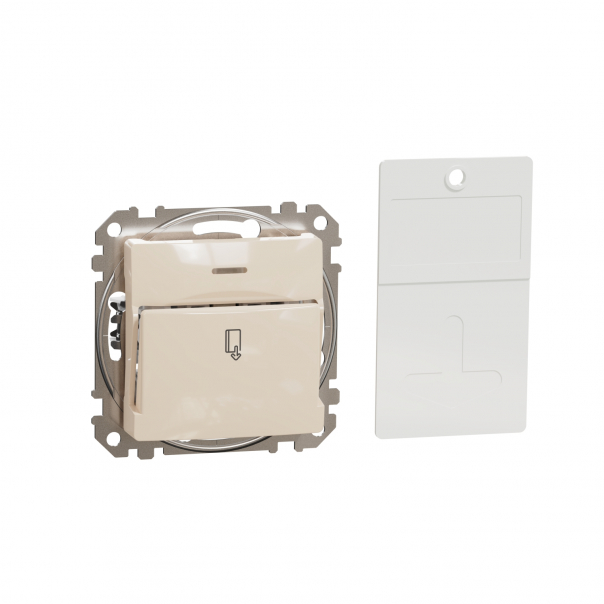 Sedna Design, Łącznik hotelowy mechaniczny, beżowy - SDD112121 - SCHNEIDER ELECTRIC