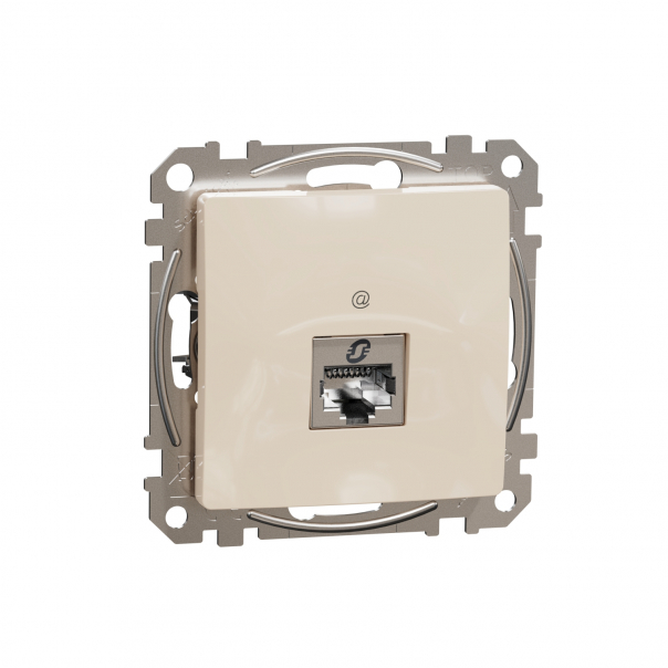 Sedna Design, Gniazdo komputerowe RJ45 kat.5e STP, beżowy - SDD112451S - SCHNEIDER ELECTRIC