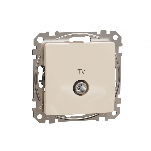 Sedna Design, Gniazdo TV końcowe (4dB), beżowe - SDD112471 - SCHNEIDER ELECTRIC