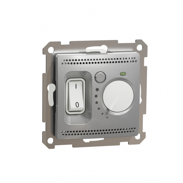Sedna Design, Regulator temperatury do ogrzewania podłogowego, srebrne aluminium - SDD113507 - SCHNEIDER ELECTRIC