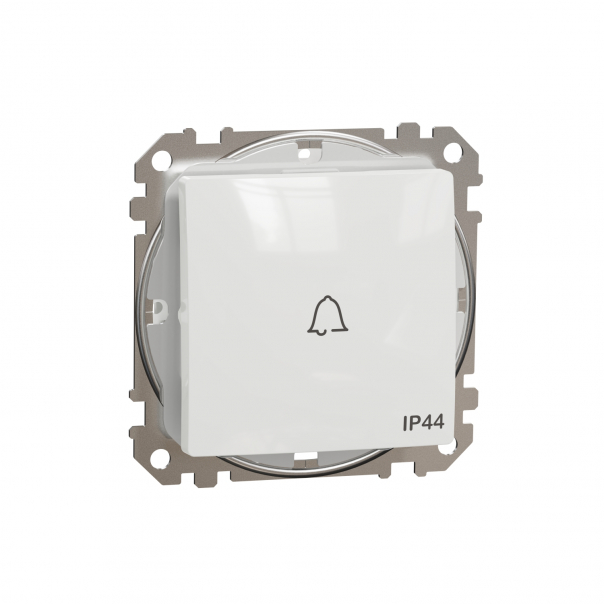 Sedna Design, Przycisk "dzwonek" IP44, biały - SDD211131 - SCHNEIDER ELECTRIC