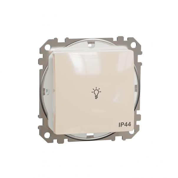 Sedna Design, Przycisk "światło" IP44, beżowy - SDD212132 - SCHNEIDER ELECTRIC