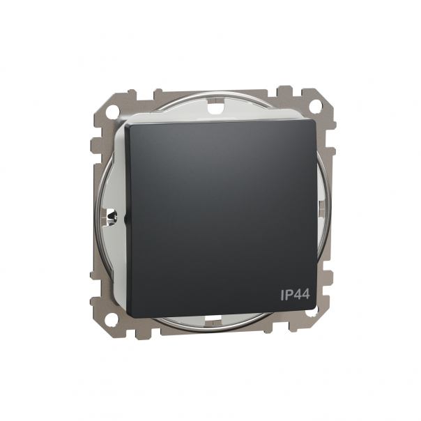ŁĄCZNIK POJEDYNCZY IP44 CZARNY ANTRACYT SEDNA DESIGN - SDD214101 - SCHNEIDER ELECTRIC