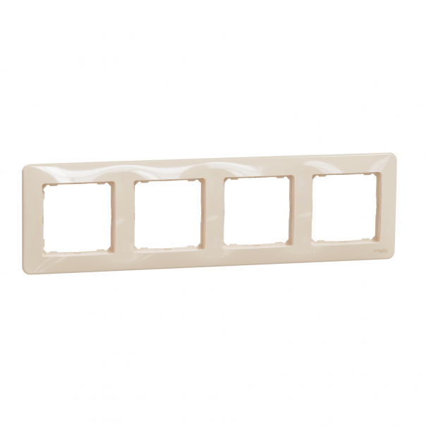 Sedna Design, Ramka 4-krotna, beżowa - SDD312804 - SCHNEIDER ELECTRIC