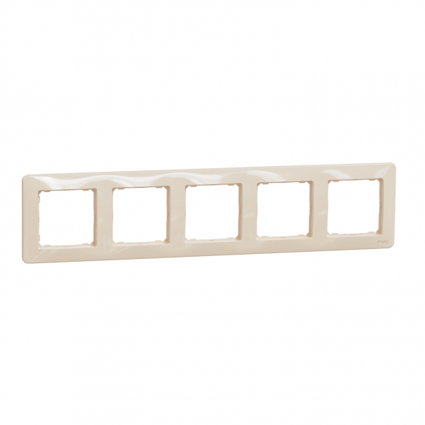 Sedna Design, Ramka 5-krotna, beżowa - SDD312805 - SCHNEIDER ELECTRIC