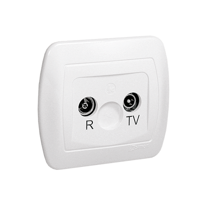 GNIAZDO ANTENOWE RTV KÓŃCOWE TŁUMIENIE 3.5DB AKORD - AAK/11 - KONTAKT SIMON