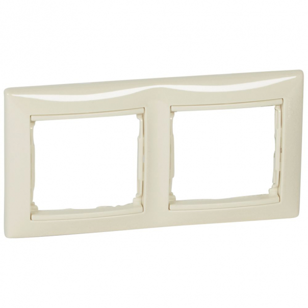 RAMKA PODWÓJNA POZIOMA KREMOWY VALENA - 774352 - LEGRAND