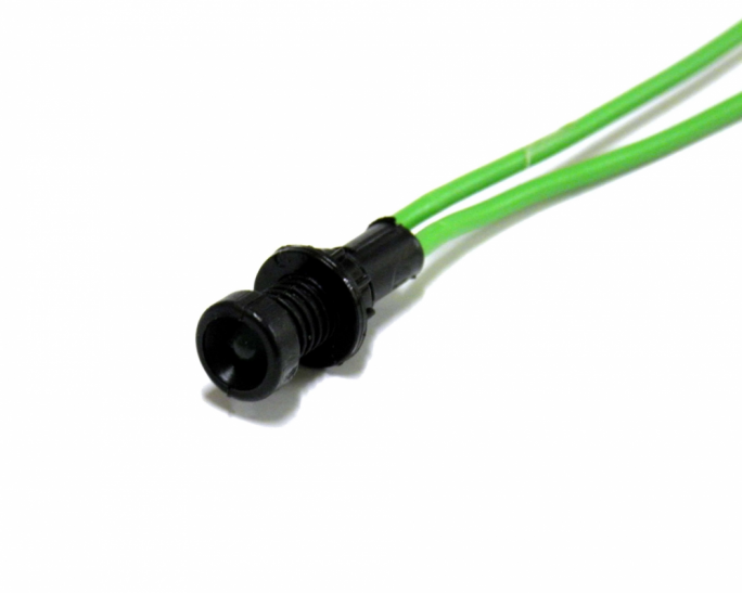 Lampka diodowa, klosz 3 mm, 230V Klp 3G/230V zielony  - 84503005 - SIMET