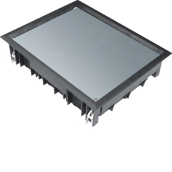 tehalit.VE-EE Pokrywa pełna VDE09 200x253 wykładzina 12mm czarny PA - VDE09129005 - HAGER