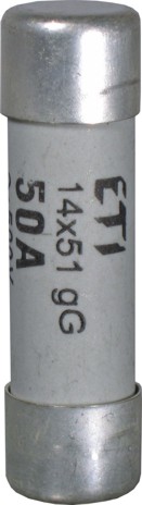 WKŁADKA TOPIKOWA CYLINDRYCZNA Z WYBIJAKIEM CH14X51/P GG 16A/500V - 006711001 - ETI