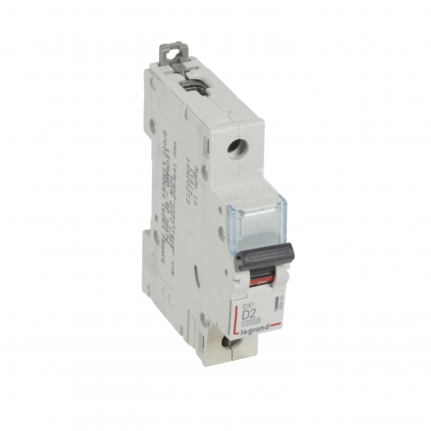 WYŁĄCZNIK NADPRĄDOWY D 2A 1-POLOWY CHARAKTERUSTYKA D SERII DX3 S 311 - 409425 - LEGRAND