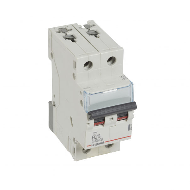 WYŁĄCZNIK NADPRĄDOWY B 20A 2-POLOWY CHARAKTERYSTYKA B SERII TX3 S 312 - 404113 - LEGRAND