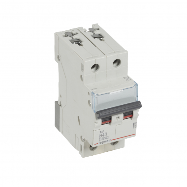 WYŁĄCZNIK NADPRĄDOWY B 40A 2-POLOWY CHARAKTERYSTYKA B SERII TX3 S 312 - 404116 - LEGRAND