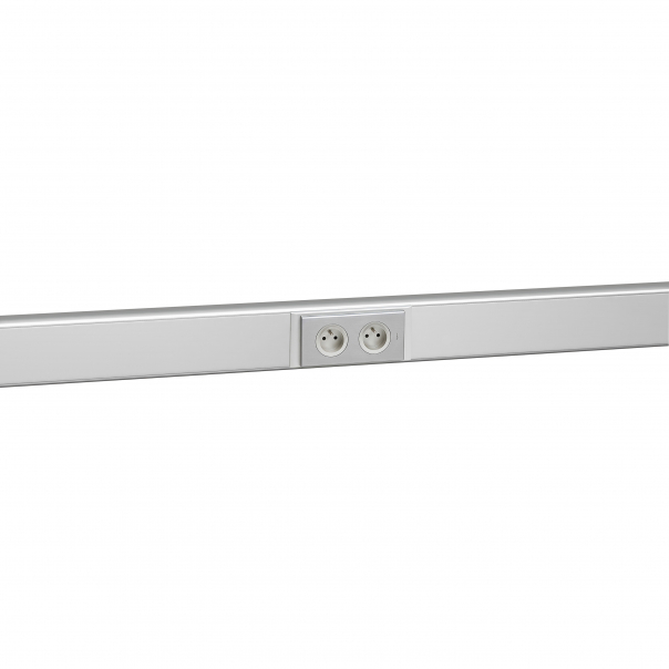 UCHWYT OSPRZĘT FI 60, 2 MECHANIZMY POKRYWA 85 ALU DLP - 011168 - LEGRAND