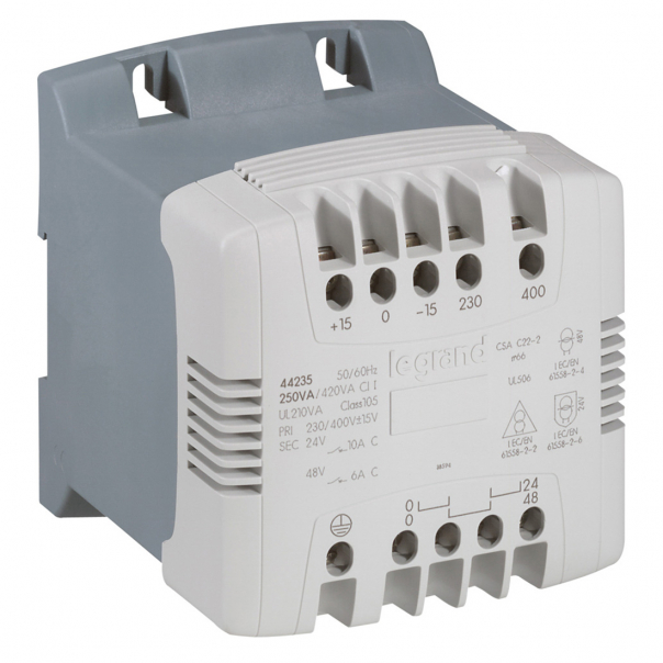TRANSFORMATOR 230/400-12/24 V 63 VA - 044222 - LEGRAND