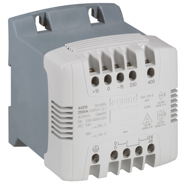TRANSFORMATOR Z FILTREM 230/400-24/48 250 VA - 044235 - LEGRAND