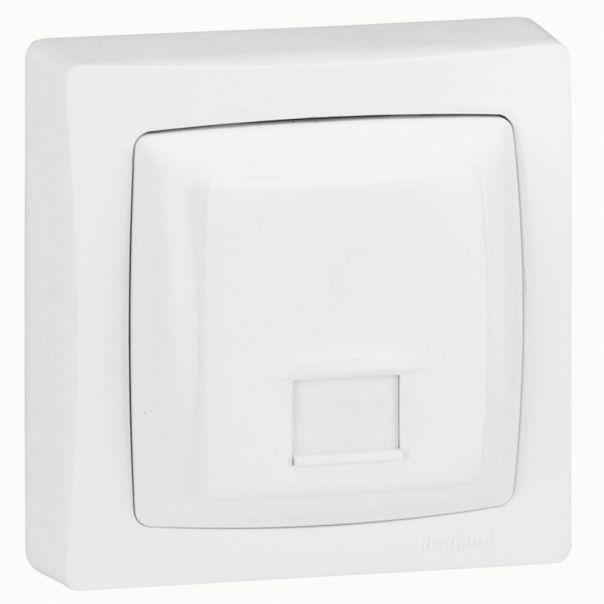 GNIAZDO TELEFONICZNE POJEDYNCZE 1XRJ45 ISDN OTEO - 086033 - LEGRAND