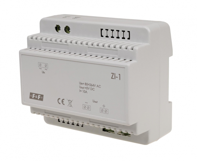 Zasilacz impulsowy 5V DC ZI-1 10A - ZI-1 - F&F