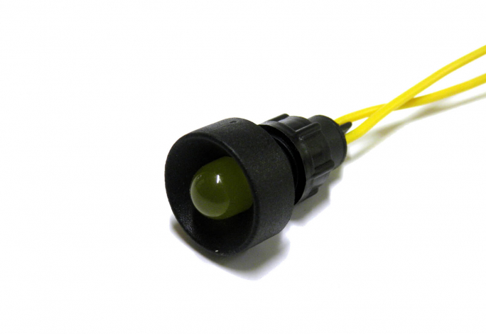 KONTROLKA DIODOWA, KLOSZ 10 MM, 230V ŻÓŁTY KLP10Y/230V  - 84510004 - SIMET