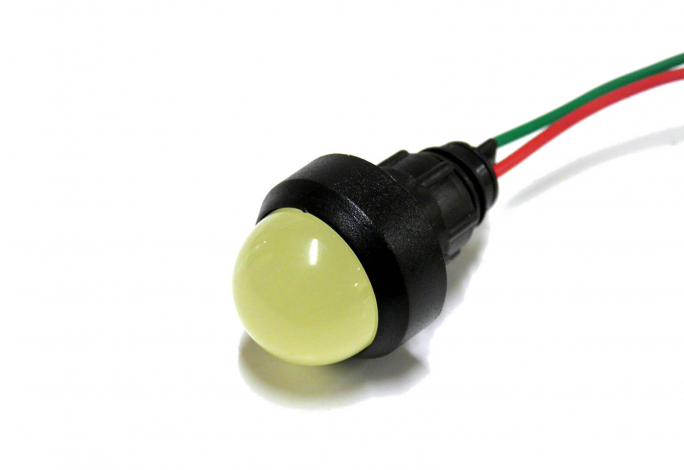KONTROLKA DIODOWA KLOSZ 20 MM 24V ŻÓŁTY KLP20Y/24V  - 84420004 - SIMET