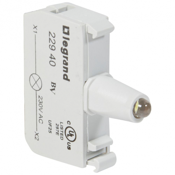 KORPUS DO GŁÓWEK PODŚWIETLANYCH BIAŁY 230 V, ZACISKI ŚRUBOWE OSMOZ - 022940 - LEGRAND
