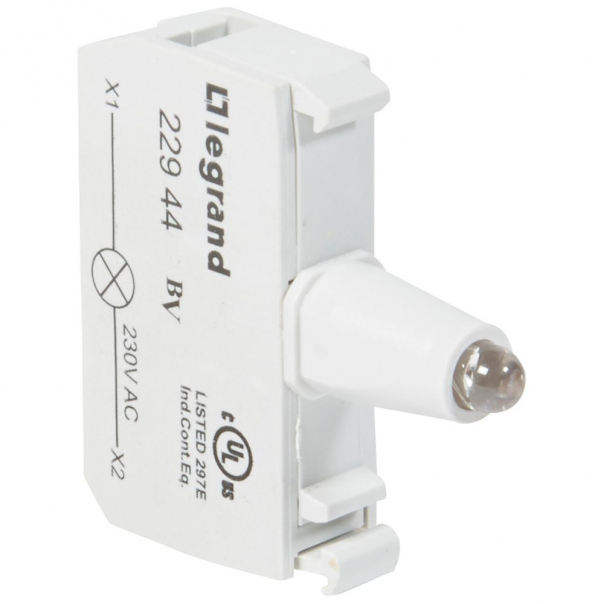 KORPUS DO GŁÓWEK PODŚWIETLANYCH ŻÓŁTY 230 V, ZACISKI ŚRUBOWE OSMOZ - 022944 - LEGRAND