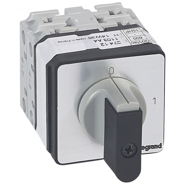 ŁĄCZNIK KRZYWKOWY 25A 3 BIEGUNY PROGRAM 0-1 PR21 - 027412 - LEGRAND