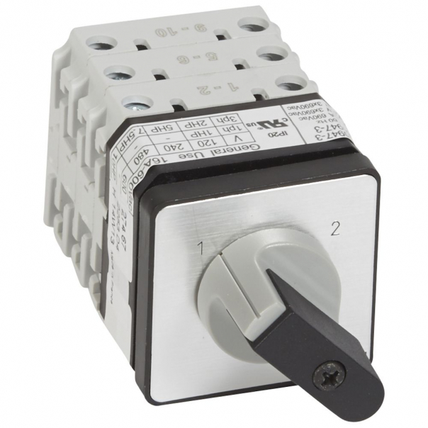 ŁĄCZNIK KRZYWKOWY 20A 3 BIEGUNY PROGRAM 1-2 PR17 - 027467 - LEGRAND